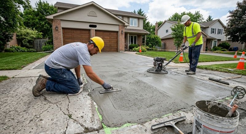 Concrete Driveway Resurfacing in Des Moines, IA