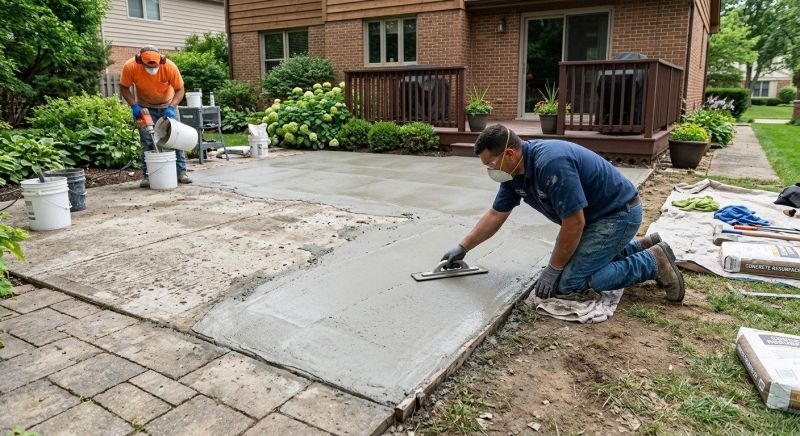 Concrete Porch Resurfacing in Miami Dade County, FL