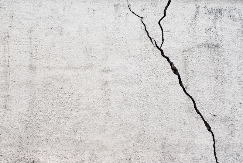 Cracked Concrete Wall