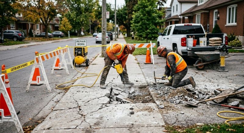 Cracked Sidewalk Repair in Miami Dade County, FL