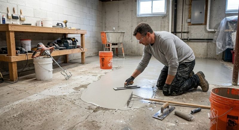 Garage Concrete Resurfacing in Des Moines, IA